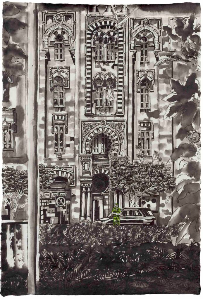 thomas henriot beirut encre de chine et encres de couleur collection ama beyrouth